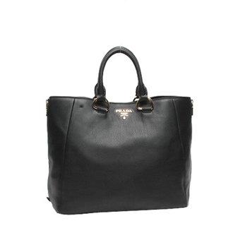 2014 Prada original calfskin tote bag BN2522 black
